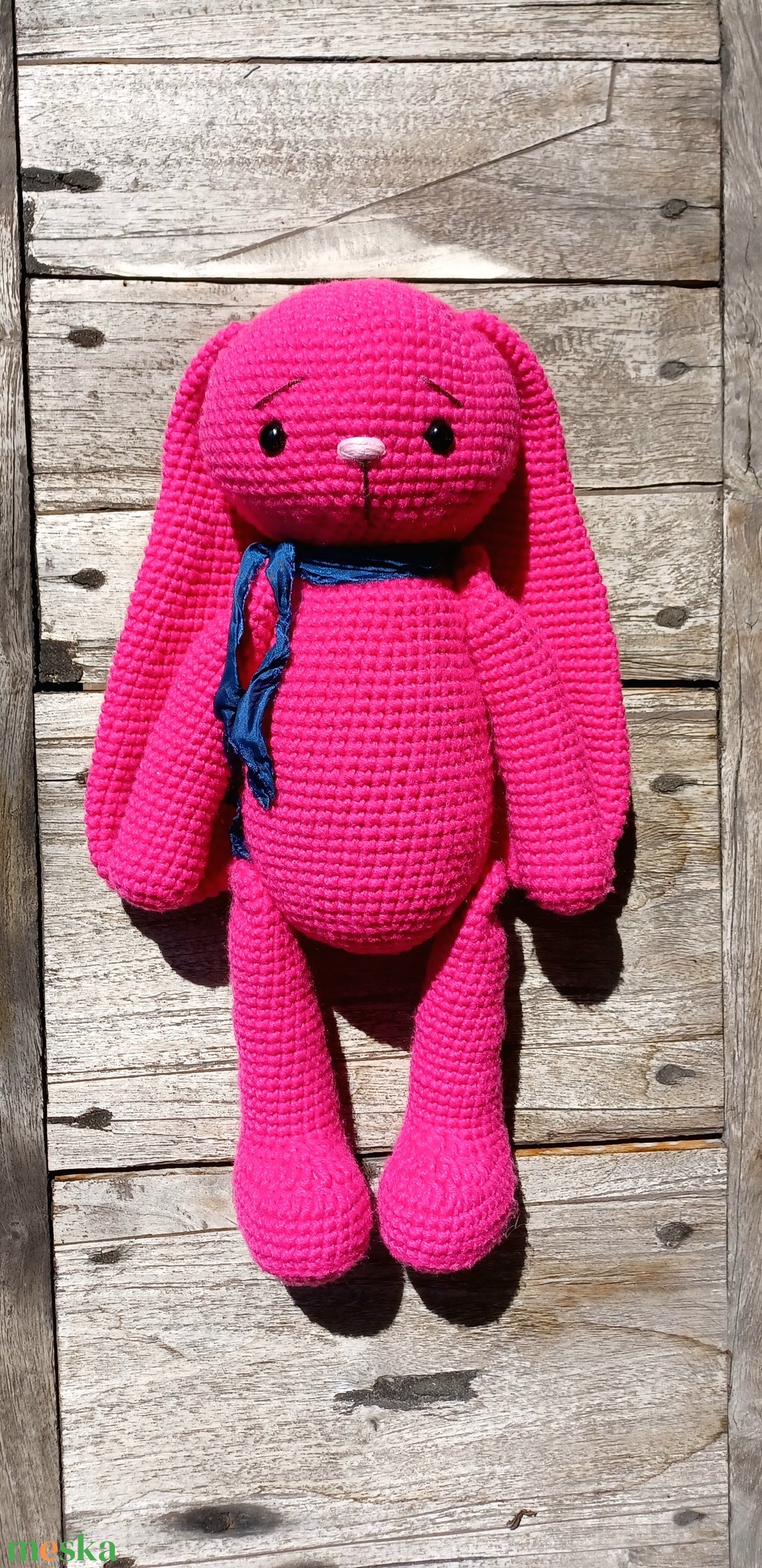 Pink amigurumi nyuszi - játék & sport - plüssállat & játékfigura - nyuszi - Meska.hu