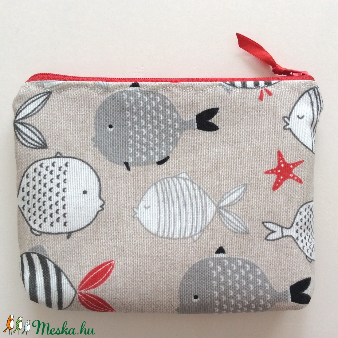 Hal, halacska mintás neszesszer, kozmetikai táska - Artiroka design - - Meska.hu Hal, halacska mintás neszesszer, kozmetikai táska - Artiroka design - - Meska.hu