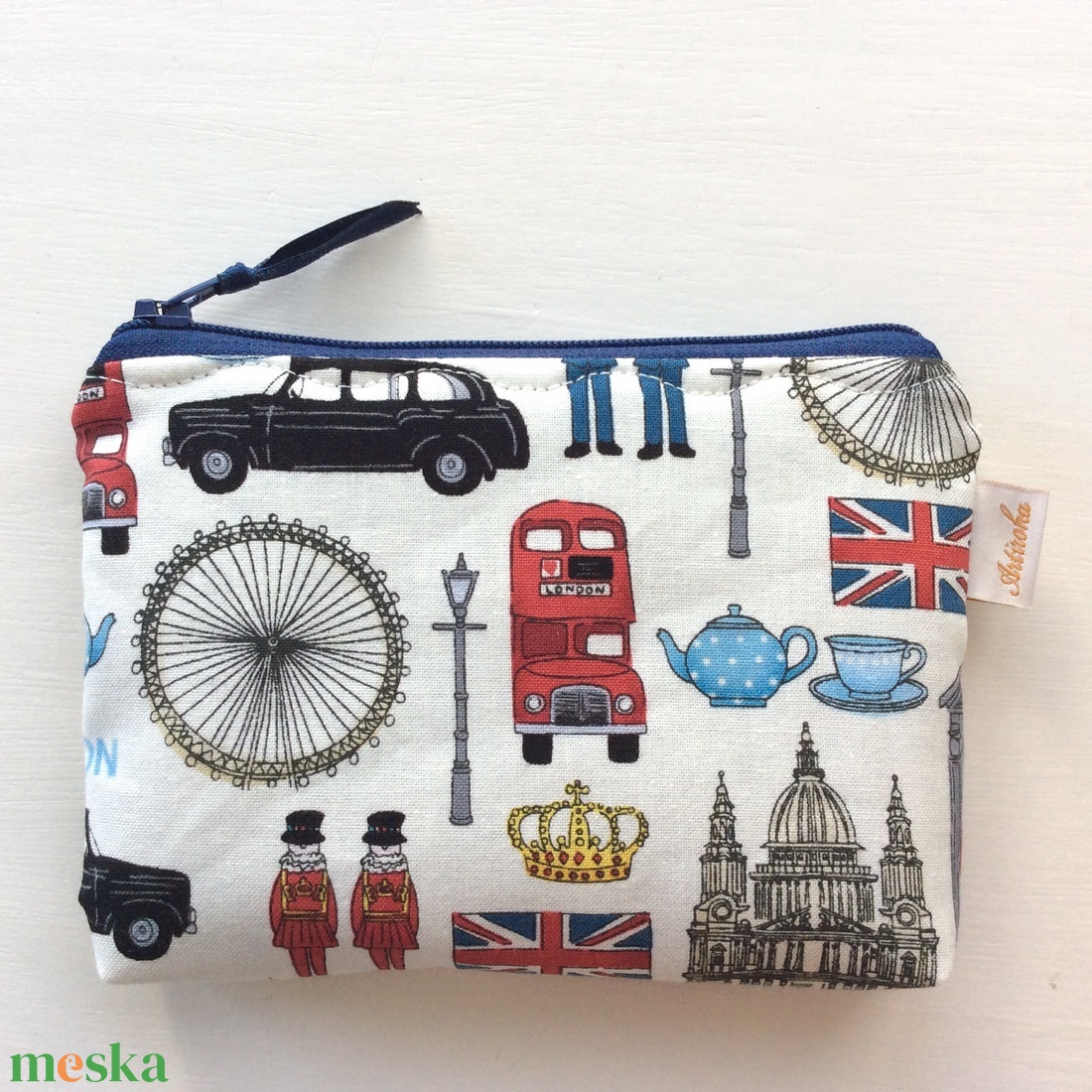 London mintás irattartó, pénztárca - I love London - Artiroka design -  - Meska.hu