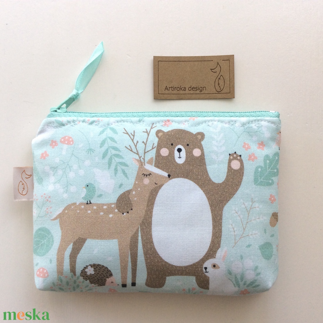 Maci és Bambi mintás, pasztell irattartó, pénztárca - Artiroka design - - Meska.hu Maci és Bambi mintás, pasztell irattartó, pénztárca - Artiroka design - - Meska.hu
