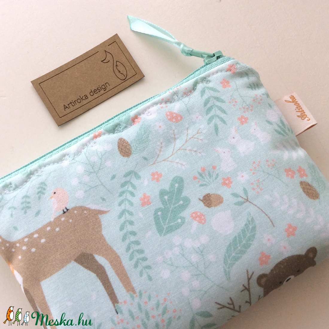 Maci és Bambi mintás, pasztell irattartó, pénztárca - Artiroka design - - Meska.hu Maci és Bambi mintás, pasztell irattartó, pénztárca - Artiroka design - - Meska.hu