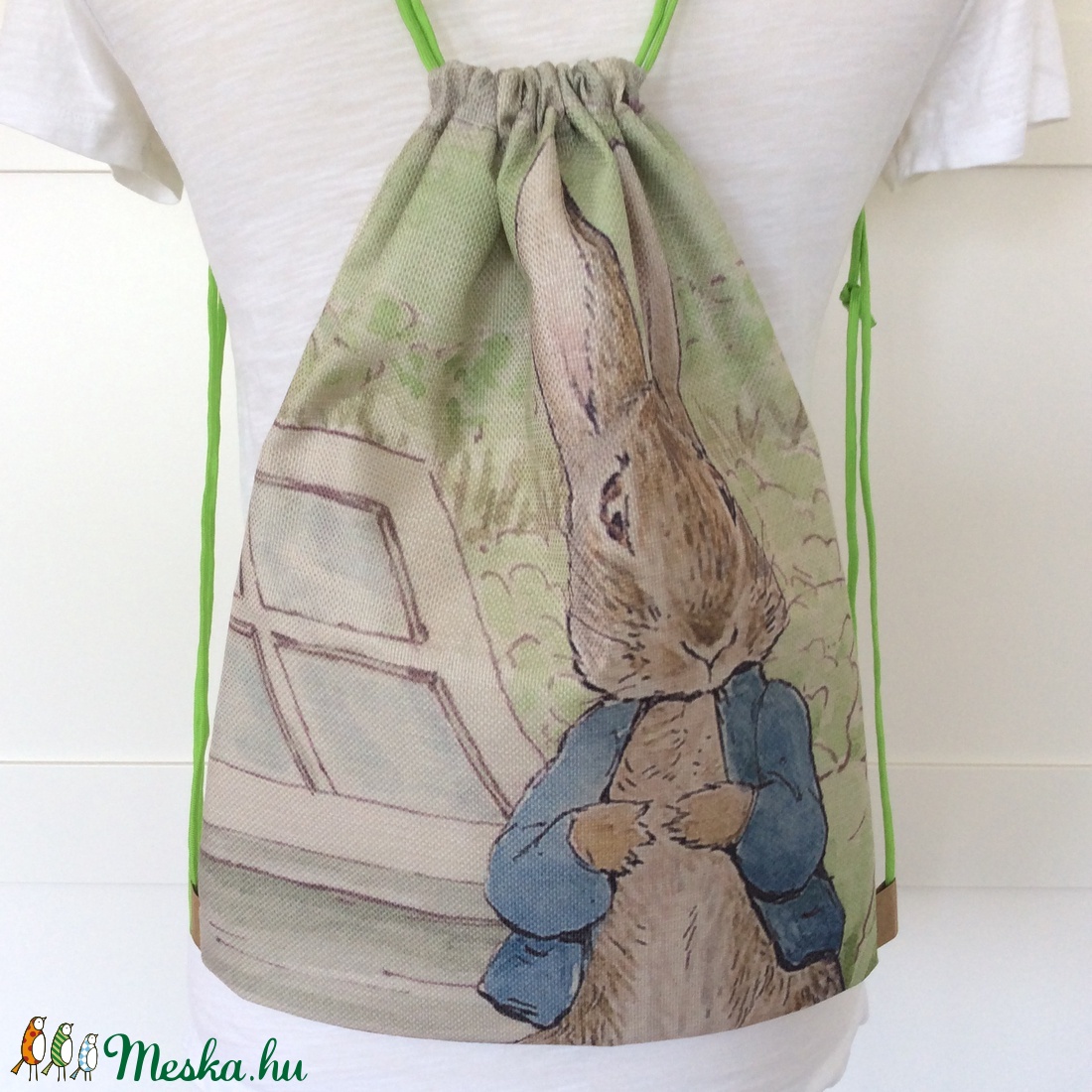 Beatrix Potter, nyuszi mintás gymbag hátizsák, kiránduláshoz, edzéshez - Artiroka design - - Meska.hu Beatrix Potter, nyuszi mintás gymbag hátizsák, kiránduláshoz, edzéshez - Artiroka design - - Meska.hu