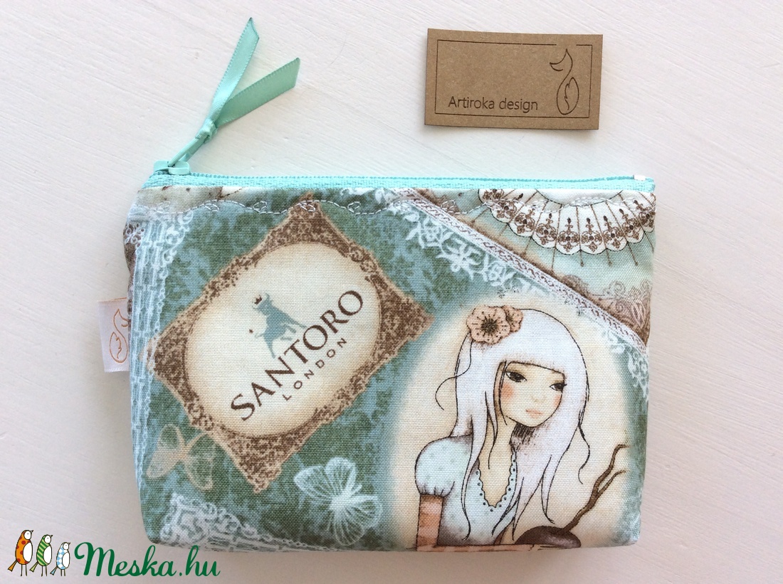 Santoro Mirabelle angyal mintás irattartó pénztárca - Artiroka design - 122 - - Meska.hu Santoro Mirabelle angyal mintás irattartó pénztárca - Artiroka design - 122 - - Meska.hu