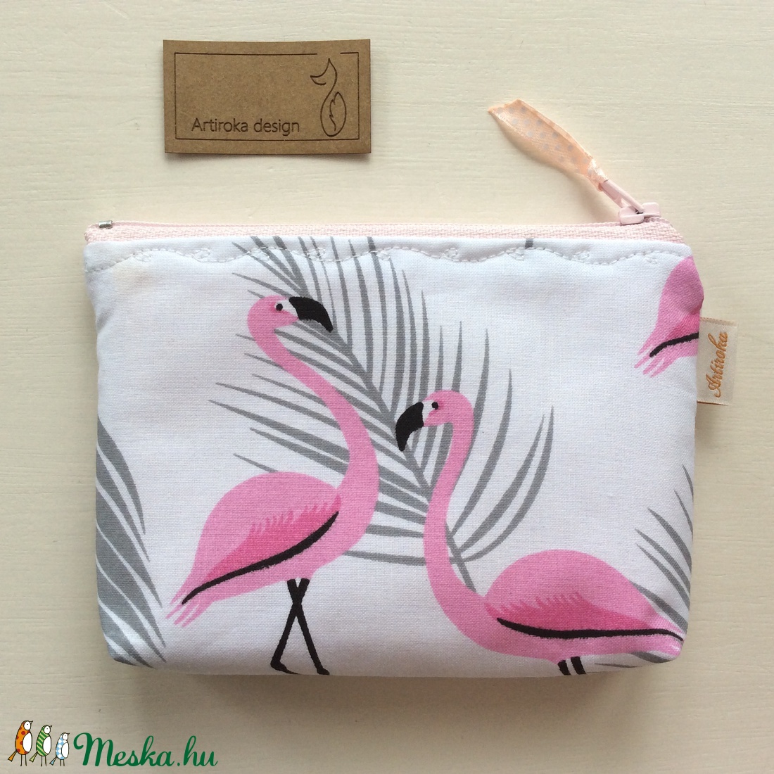 Flamingó mintás irattartó pénztárca - Artiroka design - - Meska.hu Flamingó mintás irattartó pénztárca - Artiroka design - - Meska.hu