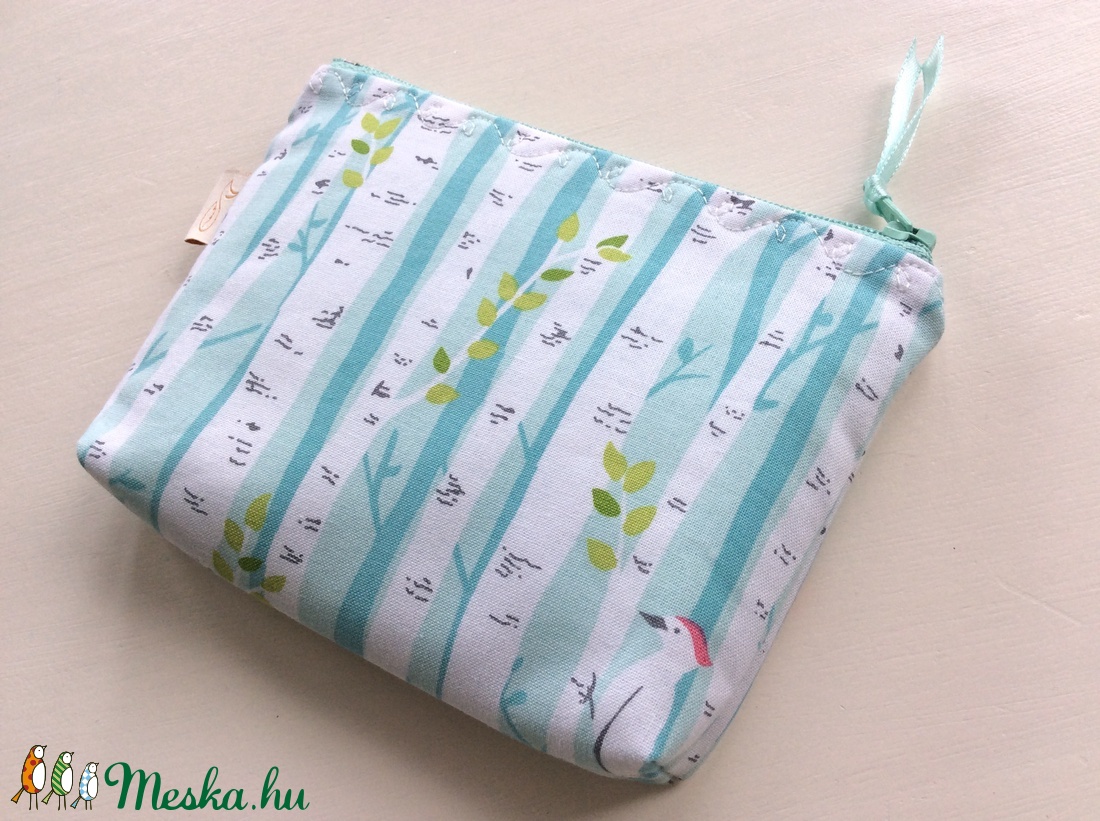 Harkály mintás,  irattartó pénztárca, neszesszer - Artiroka design -  - Meska.hu