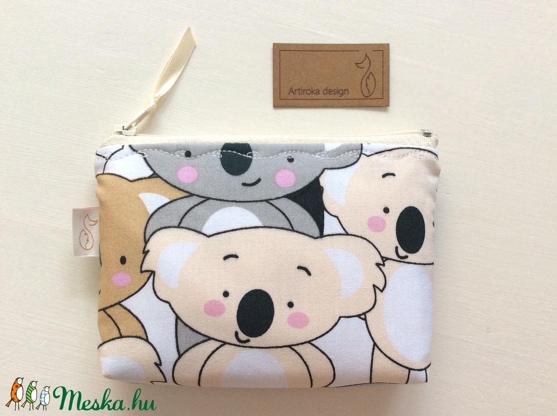 Koala mackó mintás irattartó pénztárca, neszesszer -  - Meska.hu