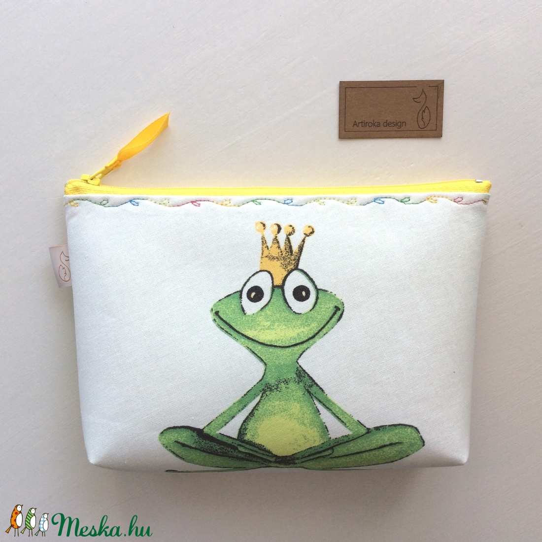 Béka királyos neszesszer, kozmetikai táska - Artiroka design - - Meska.hu Béka királyos neszesszer, kozmetikai táska - Artiroka design - - Meska.hu