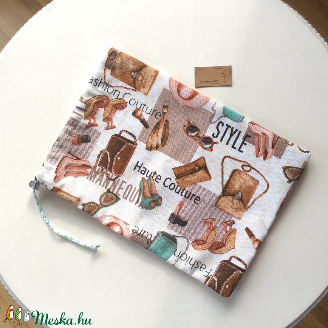Fehérnemű zsák - Style - Houte Couture - Fashion felirattal - Artiroka design  -  - Meska.hu