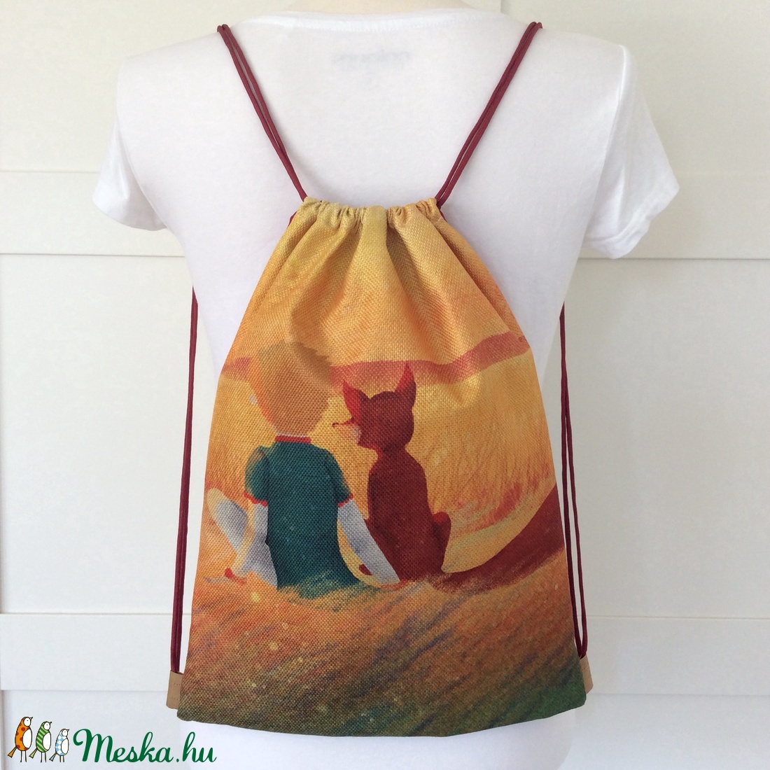 A kis herceg és a róka- mintás egyedi gymbag hátizsák - tornazsák edzéshez, úszáshoz - Artiroka design (1) - - Meska.hu A kis herceg és a róka- mintás egyedi gymbag hátizsák - tornazsák edzéshez, úszáshoz - Artiroka design (1) - - Meska.hu