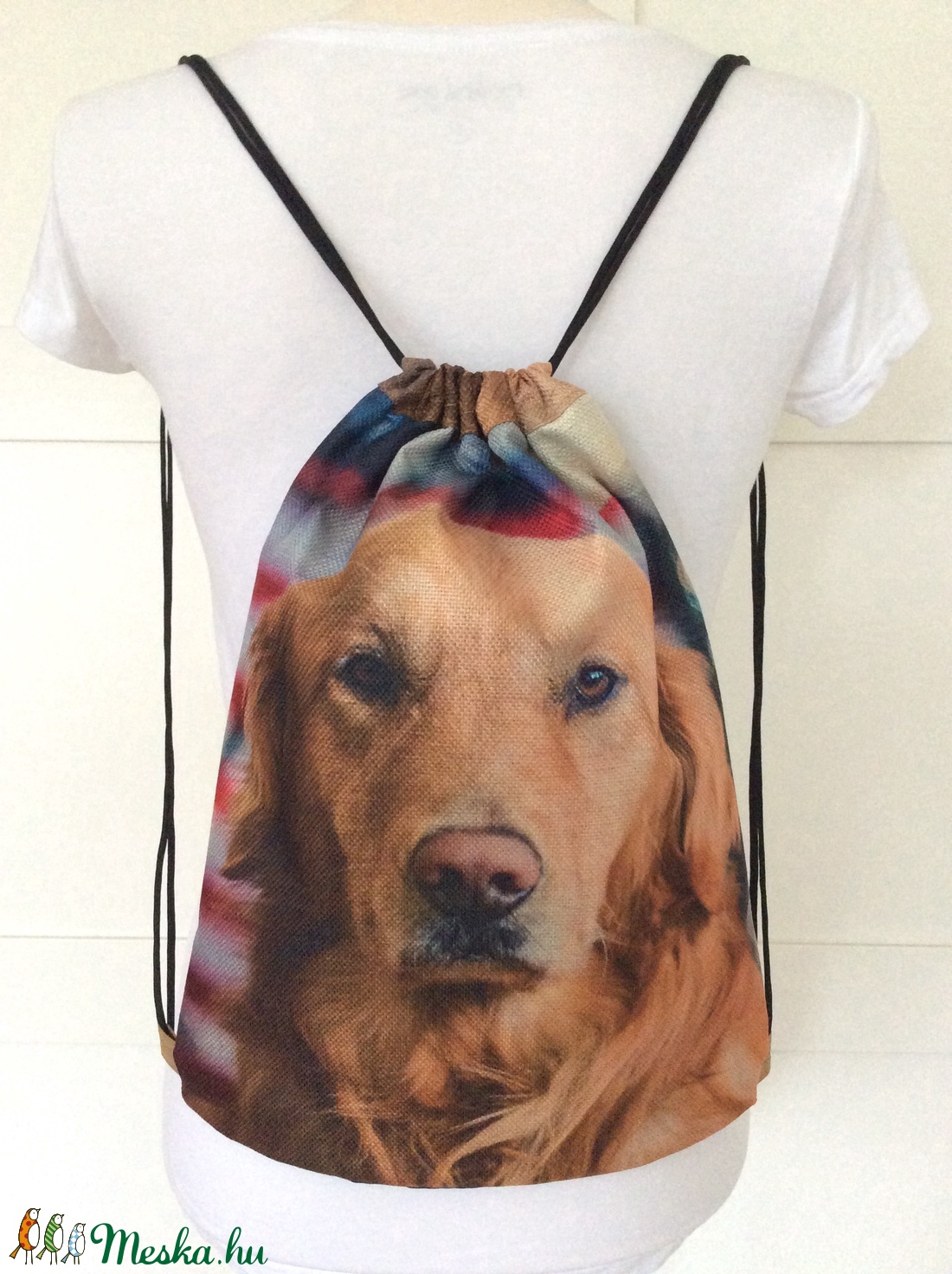 Golden retriever kutya mintás, vízlepergetős gymbag hátizsák, edzéshez, úszáshoz, kiránduláshoz- Artiroka design - - Meska.hu Golden retriever kutya mintás, vízlepergetős gymbag hátizsák, edzéshez, úszáshoz, kiránduláshoz- Artiroka design - - Meska.hu