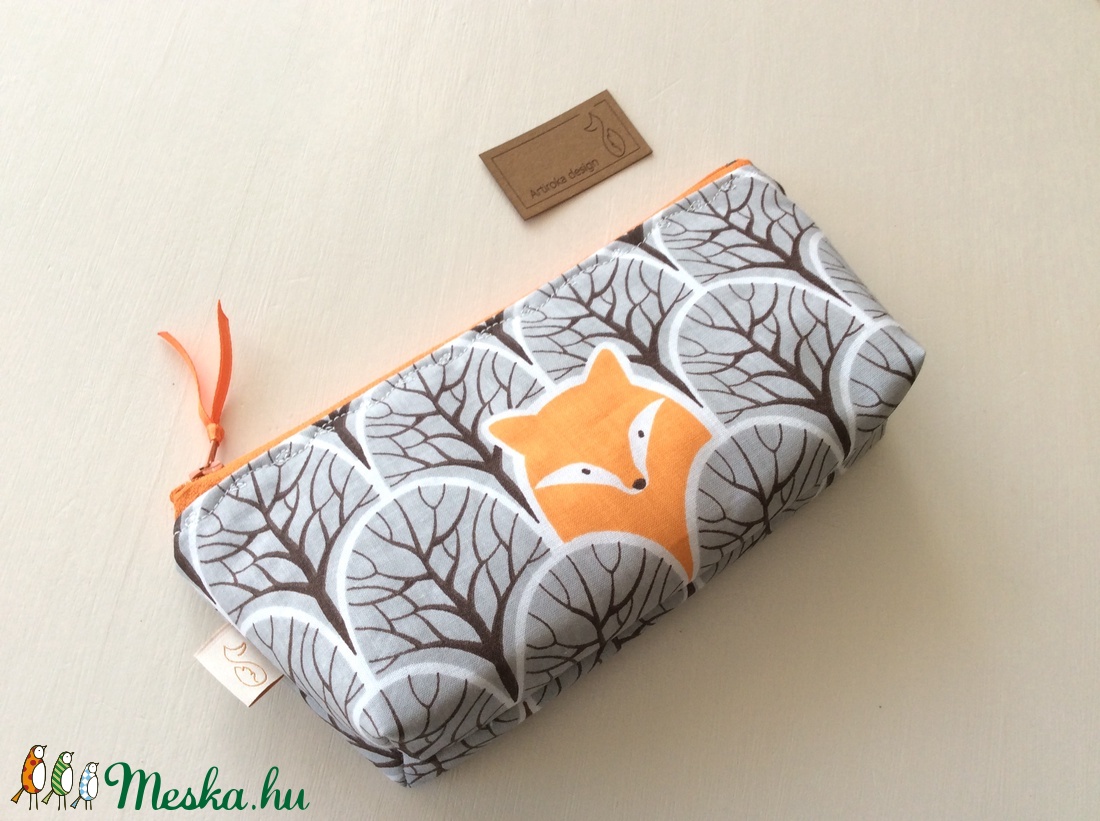 Róka és mosómedve mintás neszesszer, szemüvegtok, tolltartó - Artiroka design - - Meska.hu Róka és mosómedve mintás neszesszer, szemüvegtok, tolltartó - Artiroka design - - Meska.hu