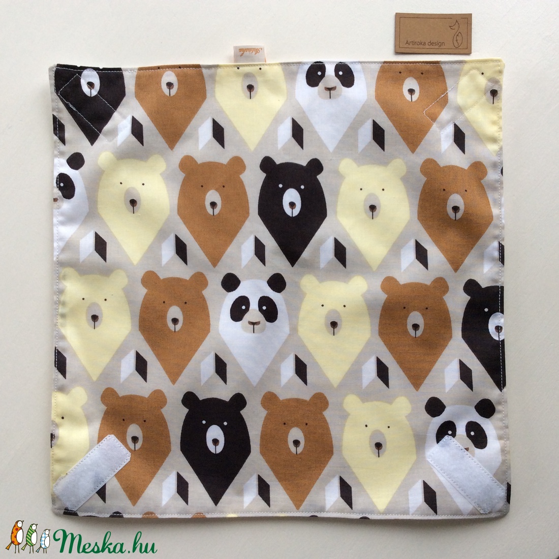Panda és Mackó mintás ÖKO szendvics szalvéta - Artiroka design - - Meska.hu Panda és Mackó mintás ÖKO szendvics szalvéta - Artiroka design - - Meska.hu