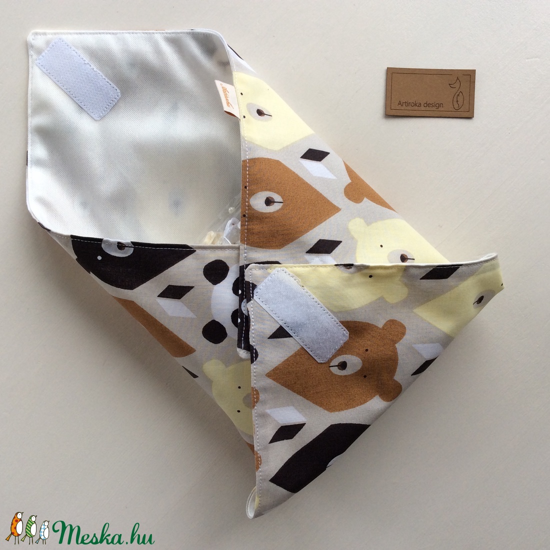 Panda és Mackó mintás ÖKO szendvics szalvéta - Artiroka design - - Meska.hu Panda és Mackó mintás ÖKO szendvics szalvéta - Artiroka design - - Meska.hu