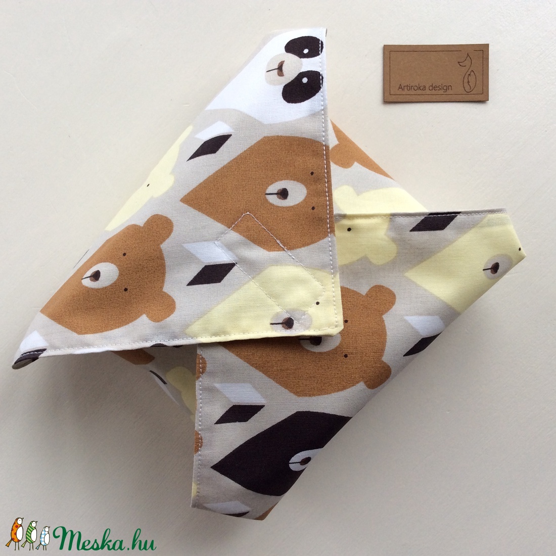 Panda és Mackó mintás ÖKO szendvics szalvéta - Artiroka design - - Meska.hu Panda és Mackó mintás ÖKO szendvics szalvéta - Artiroka design - - Meska.hu