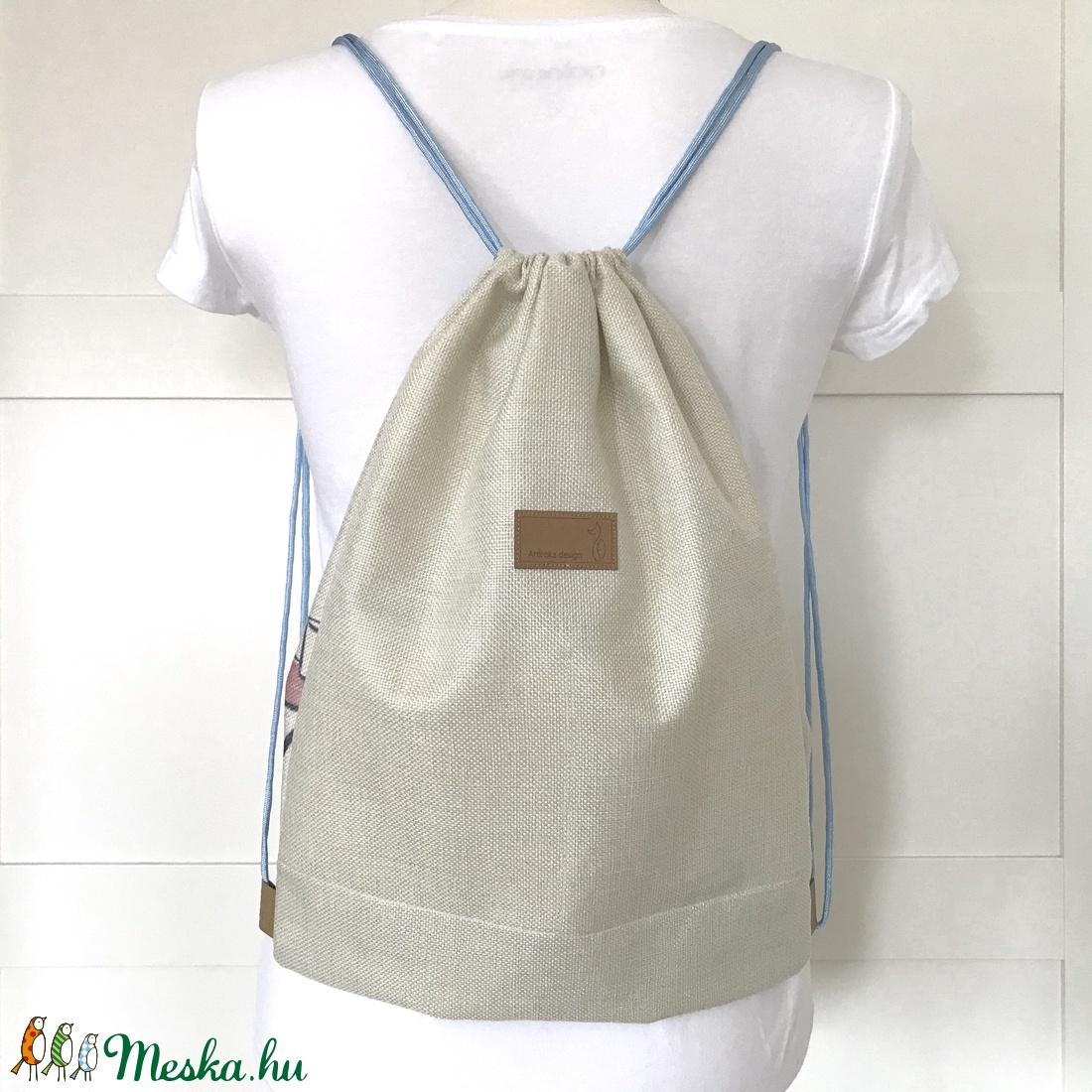 Eiffel torony mintás fesztivál gymbag hátizsák - Párizs - Artiroka design  -  - Meska.hu