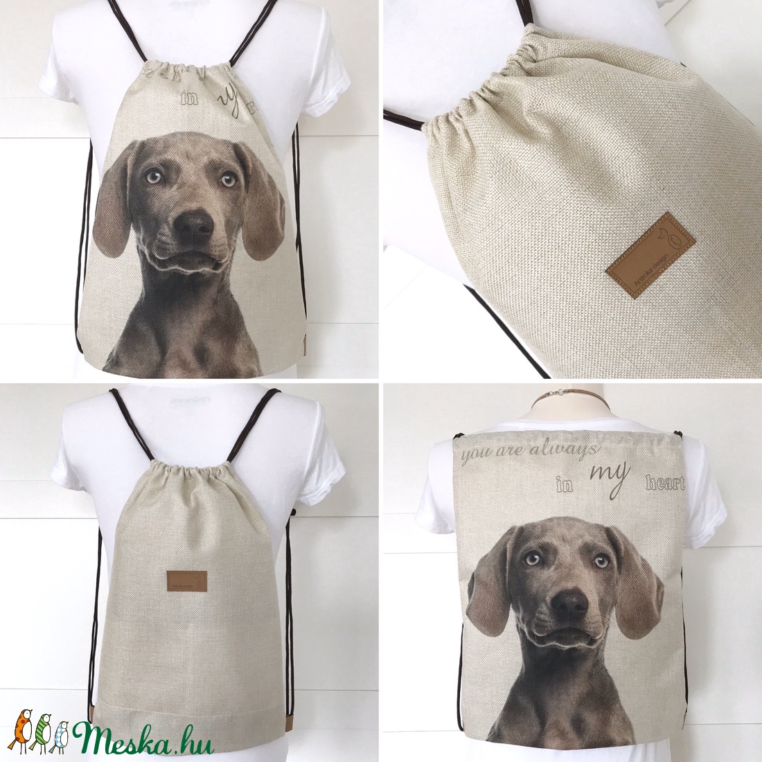 Vizsla kutya mintás gymbag hátizsák, ovis zsák, tornazsák edzéshez, úszáshoz - Artiroka design - - Meska.hu Vizsla kutya mintás gymbag hátizsák, ovis zsák, tornazsák edzéshez, úszáshoz - Artiroka design - - Meska.hu