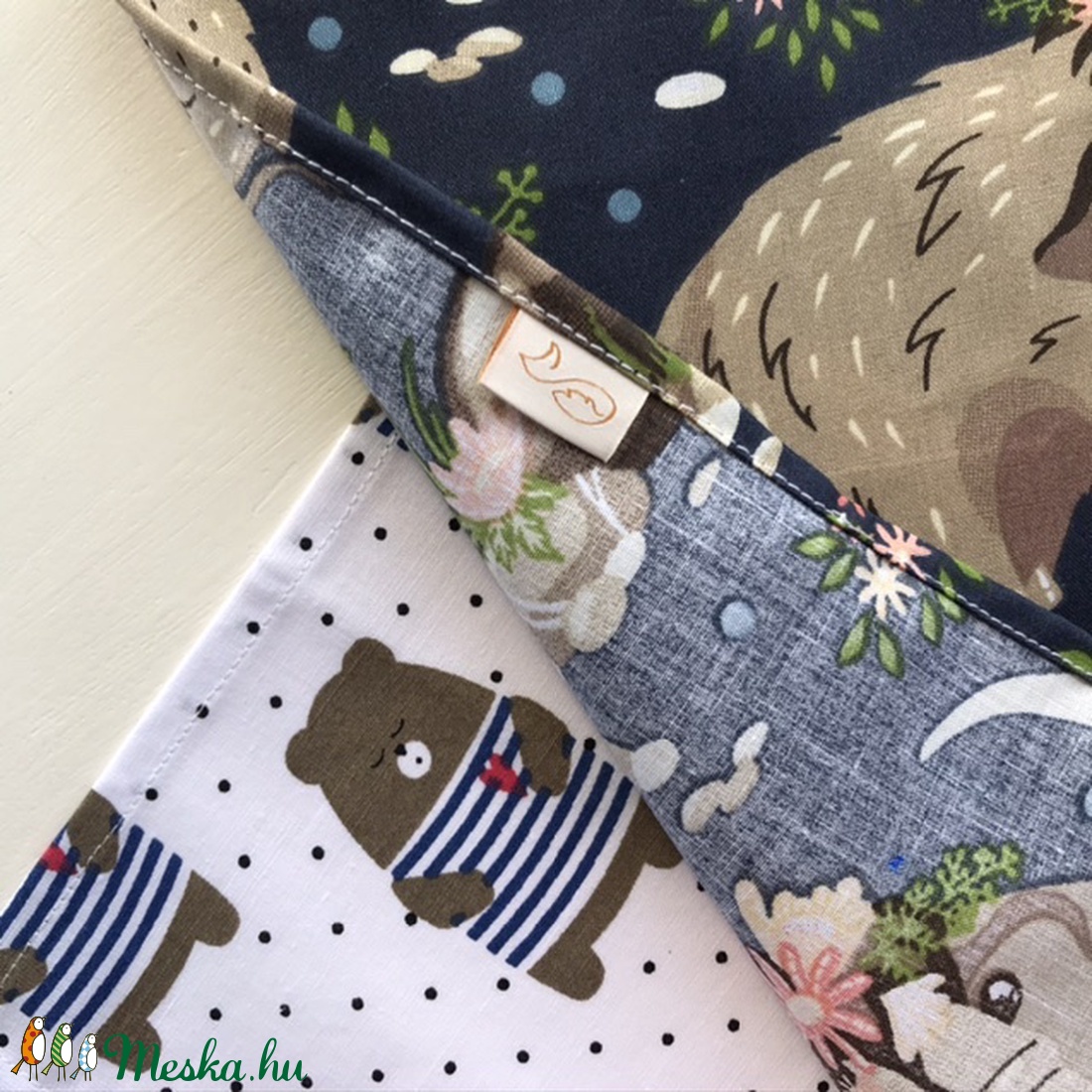 Mackó és Mamut mintás zsebkendő vagy szalvéta szett - Artiroka design - - Meska.hu Mackó és Mamut mintás zsebkendő vagy szalvéta szett - Artiroka design - - Meska.hu