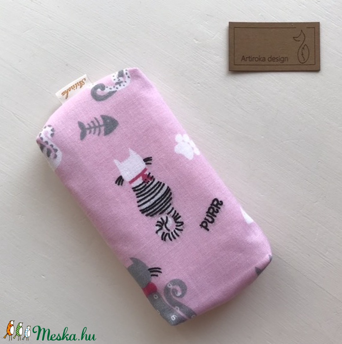 Cica mintás bélelt papírzsebkendő tartó - rózsaszín - Artiroka design - - Meska.hu Cica mintás bélelt papírzsebkendő tartó - rózsaszín - Artiroka design - - Meska.hu