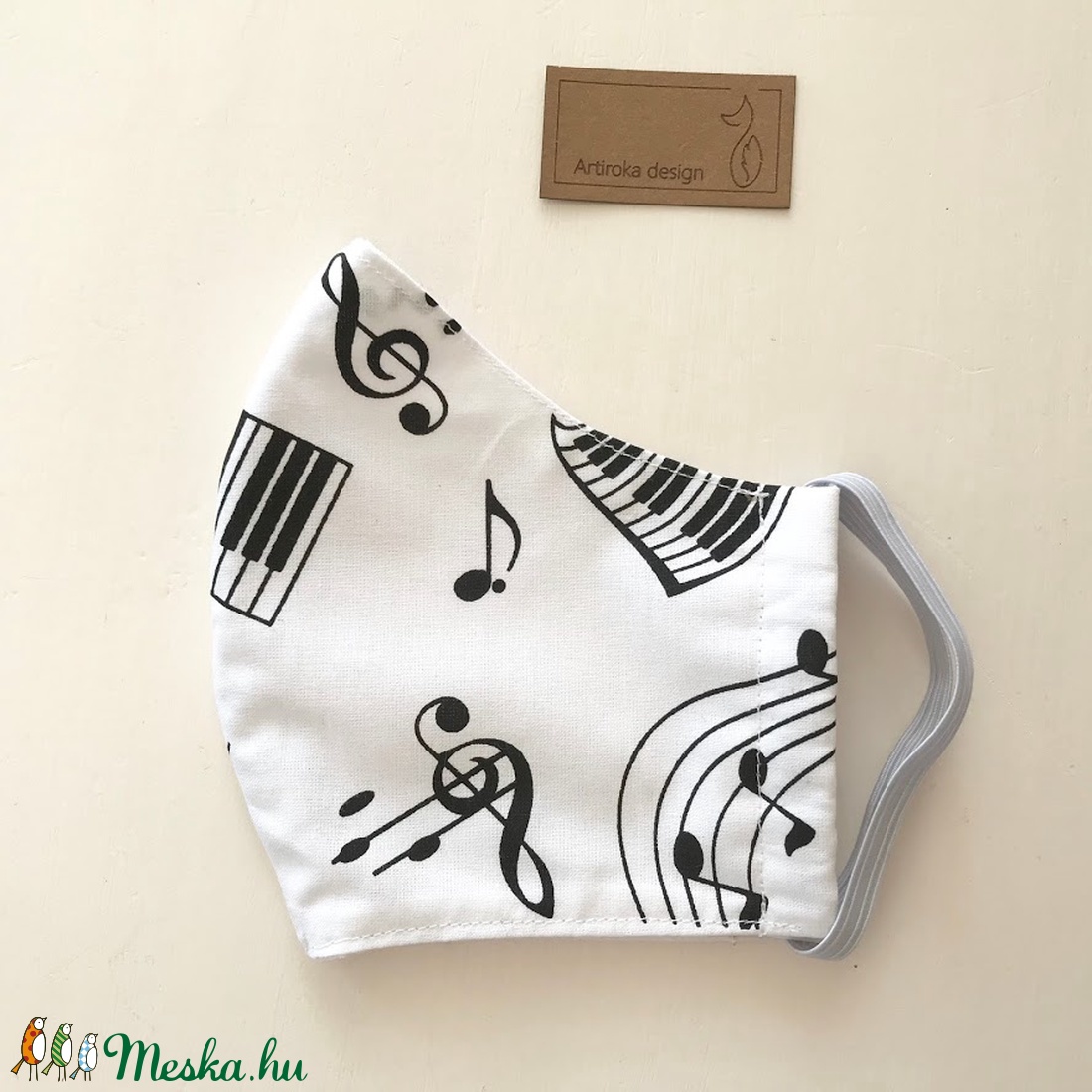 A zene hullámain - Arcmaszk, szájmaszk, maszk - Artiroka design -  - Meska.hu