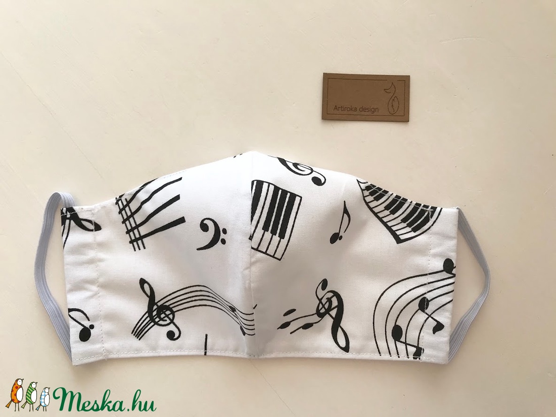 A zene hullámain - Arcmaszk, szájmaszk, maszk - Artiroka design -  - Meska.hu