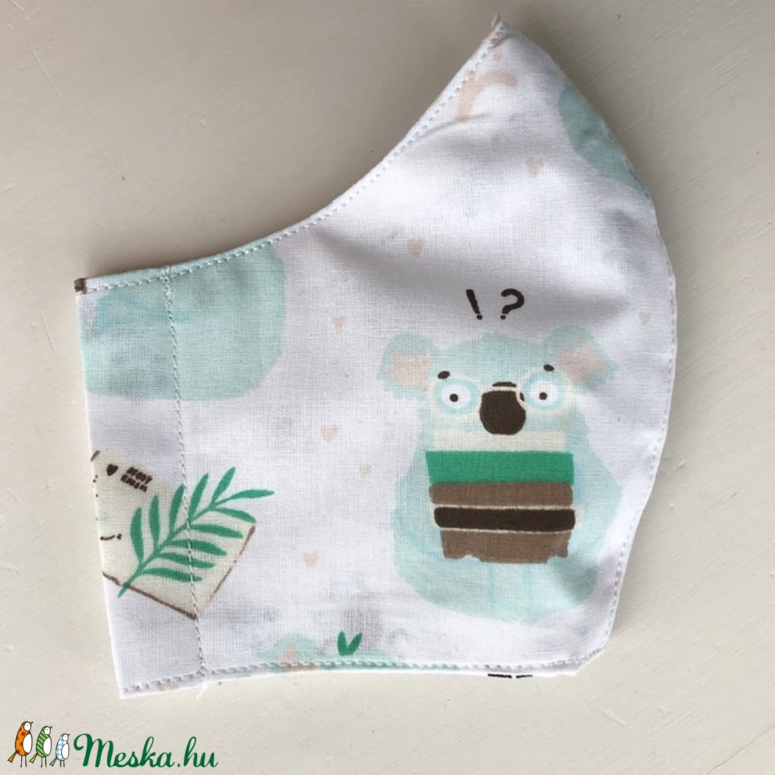 Koala mackó mintás női arcmaszk, szájmaszk, maszk - Artiroka design -  - Meska.hu