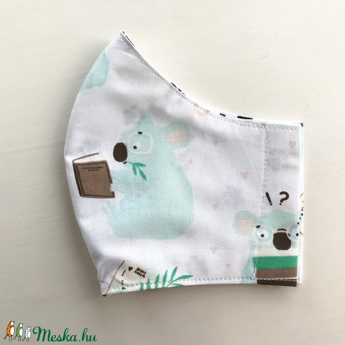 Koala mackó mintás női arcmaszk, szájmaszk, maszk - Artiroka design -  - Meska.hu