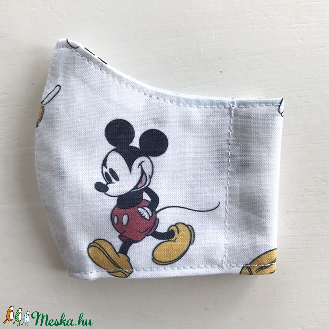 Mickey egér mintás kisgyerek maszk, arcmaszk, szájmaszk  - Artiroka design -  - Meska.hu