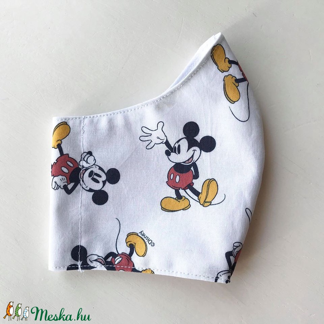 Mickey egér mintás kisgyerek maszk, arcmaszk, szájmaszk  - Artiroka design -  - Meska.hu