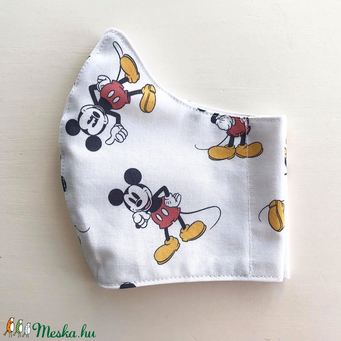 Mickey egér mintás kisgyerek maszk, arcmaszk, szájmaszk  - Artiroka design -  - Meska.hu