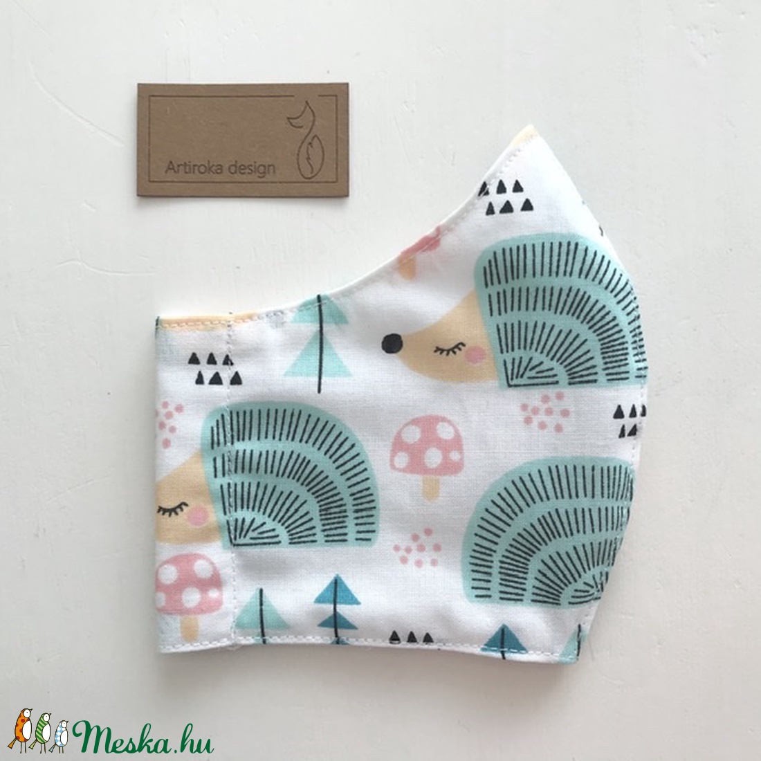 Süni mintás arcmaszk, szájmaszk, maszk - Artiroka design -  - Meska.hu