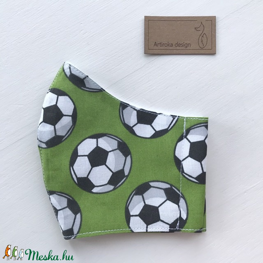 Foci mintás arcmaszk, szájmaszk, maszk - Artiroka design -  - Meska.hu