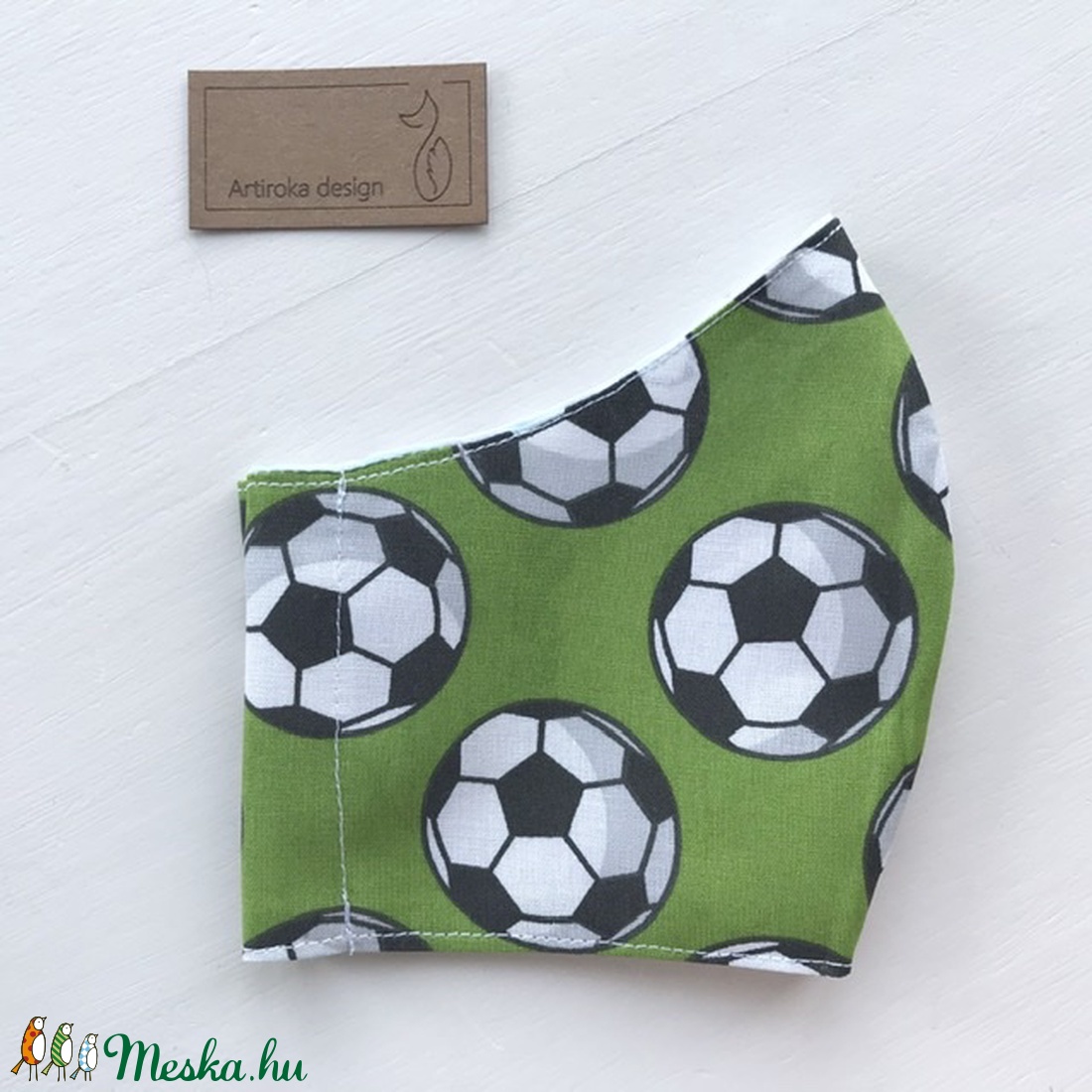 Foci mintás arcmaszk, szájmaszk, maszk - Artiroka design -  - Meska.hu