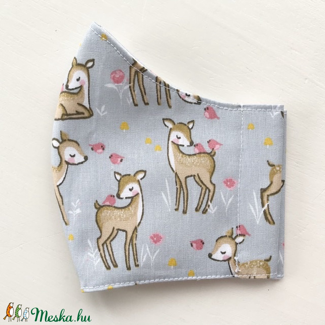 Bambi, őzike mintás maszk, gyerek maszk, szájmaszk, arcmaszk prémium pamut textilből-  Artiroka design  -  - Meska.hu