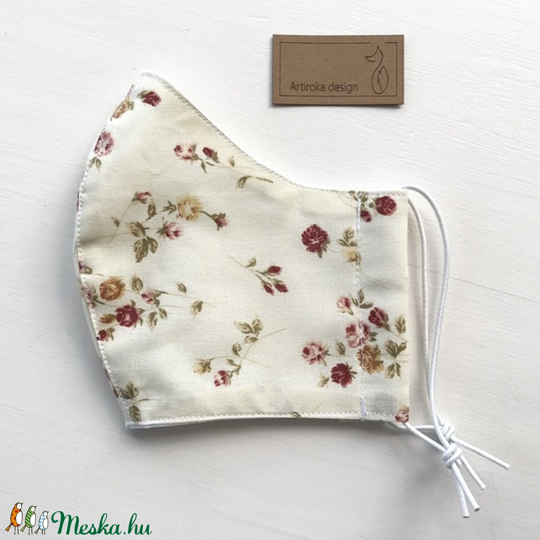 Virág mintás arcmaszk, szájmaszk, maszk - Artiroka design -  - Meska.hu