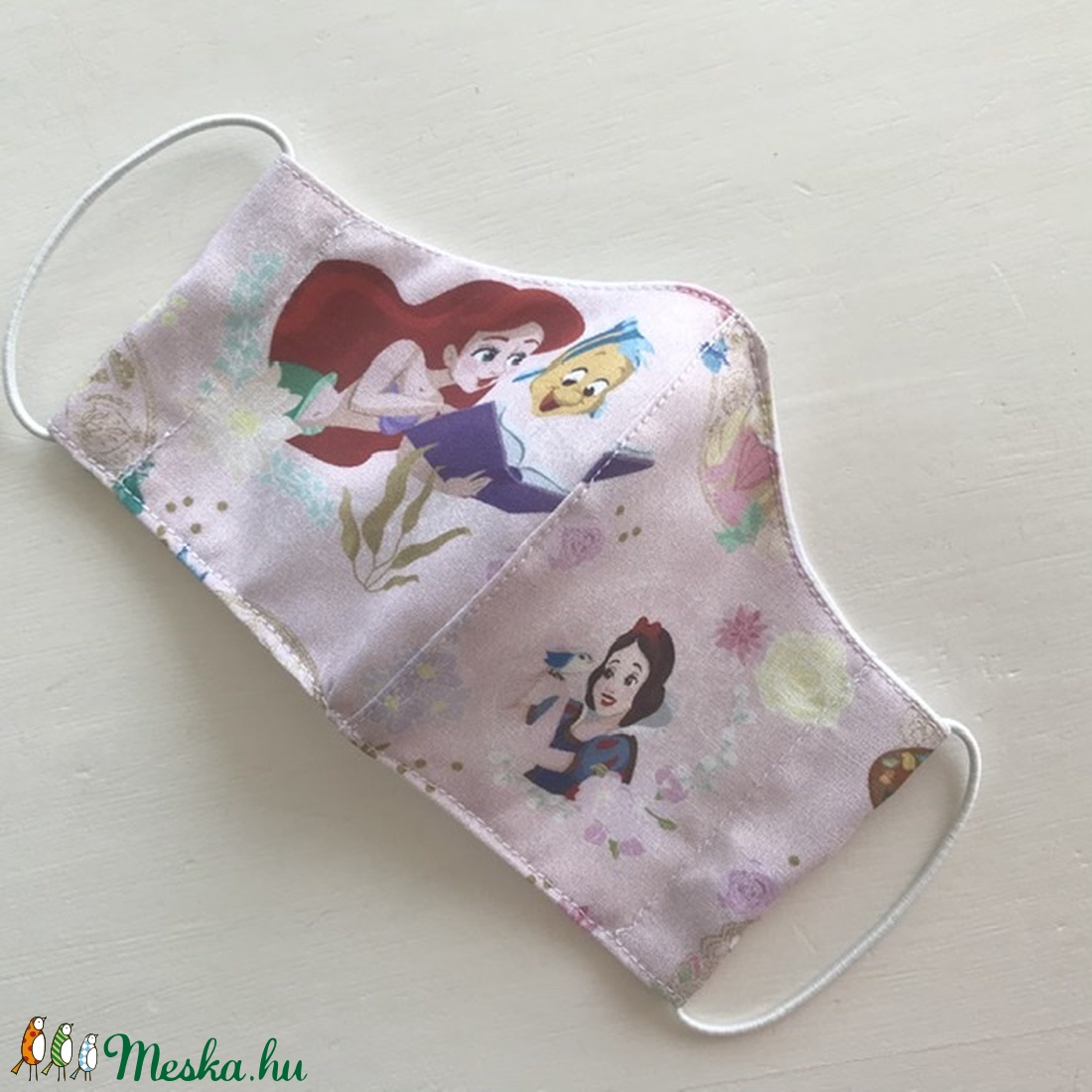 Arielle a kis hableány és Hófehérke  mintás prémium arcmaszk, szájmaszk, maszk, gyerekmaszk - Artiroka design -  - Meska.hu