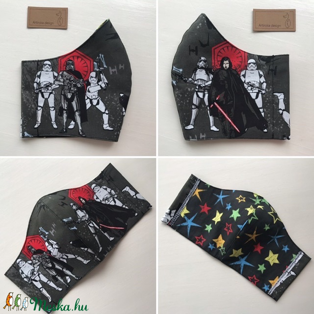 Star Wars mintás prémium arcmaszk, szájmaszk, maszk, gyerekmaszk - Artiroka design - gyerek - gyerek - Meska.hu