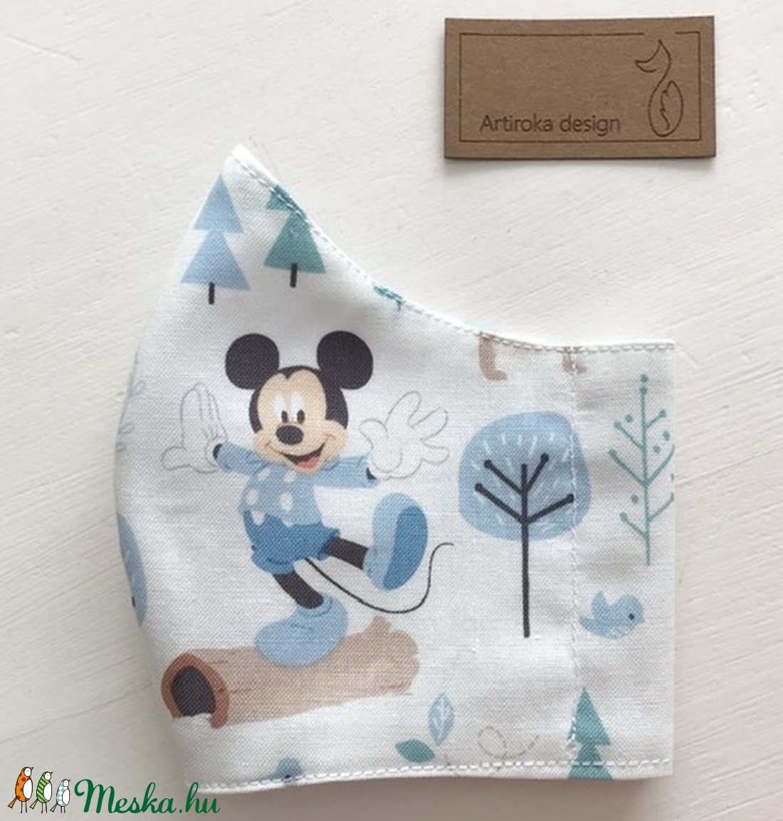 Miki egér mintás arcmaszk, szájmaszk, maszk - Artiroka design -  - Meska.hu