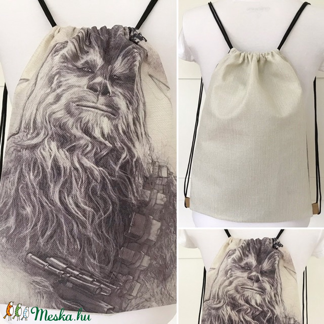 Star Wars - gymbag hátizsák, tornazsák edzéshez, kirándulashoz - Artiroka design - táska & tok - hátizsák - hátizsák - Meska.hu