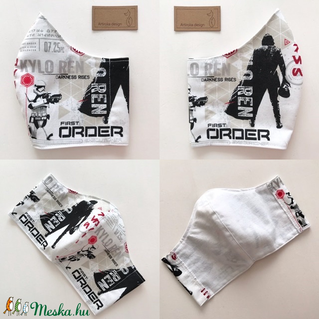 Star Wars mintás prémium arcmaszk, szájmaszk, maszk, gyerekmaszk - Artiroka design -  - Meska.hu