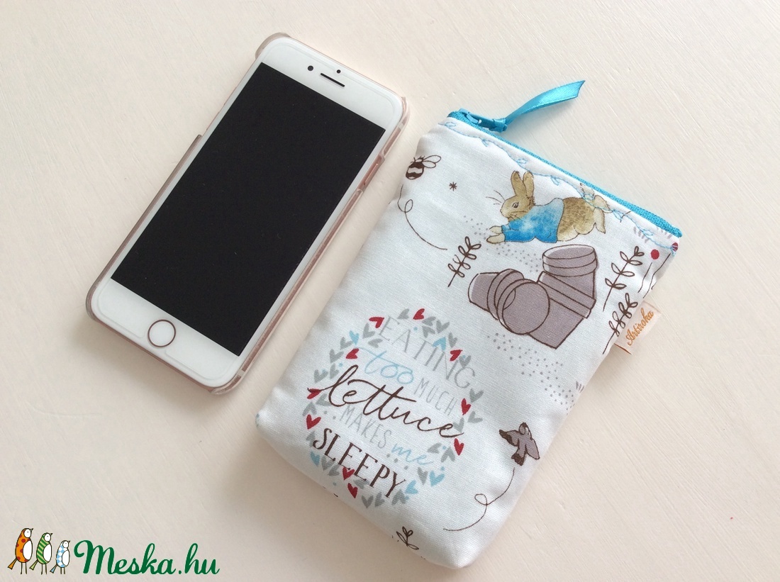 Nyuszis mobiltok Beatrix Potter designer textilből - Artiroka design - - Meska.hu Nyuszis mobiltok Beatrix Potter designer textilből - Artiroka design - - Meska.hu