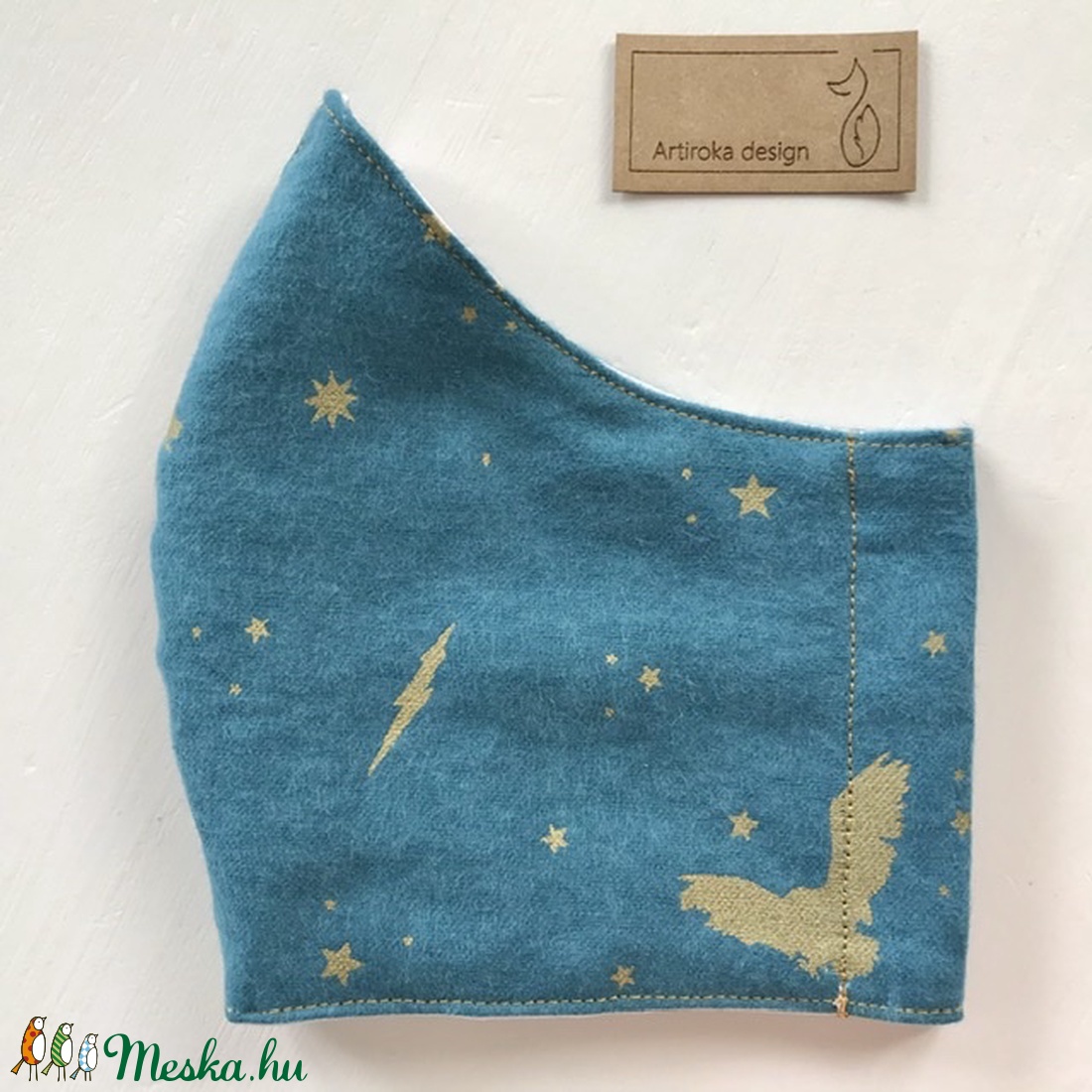 Harry Potter mintás arcmaszk, szájmaszk, maszk-  prémium flanell -Nem csak véd, melegíti is az arcodat- Artiroka design - gyerek - gyerek - Meska.hu