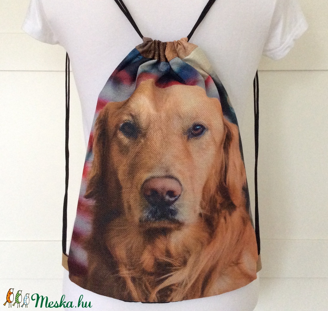 Golden retriever kutya mintás, vízlepergetős gymbag hátizsák, edzéshez, úszáshoz, kiránduláshoz- Artiroka design - - Meska.hu Golden retriever kutya mintás, vízlepergetős gymbag hátizsák, edzéshez, úszáshoz, kiránduláshoz- Artiroka design - - Meska.hu