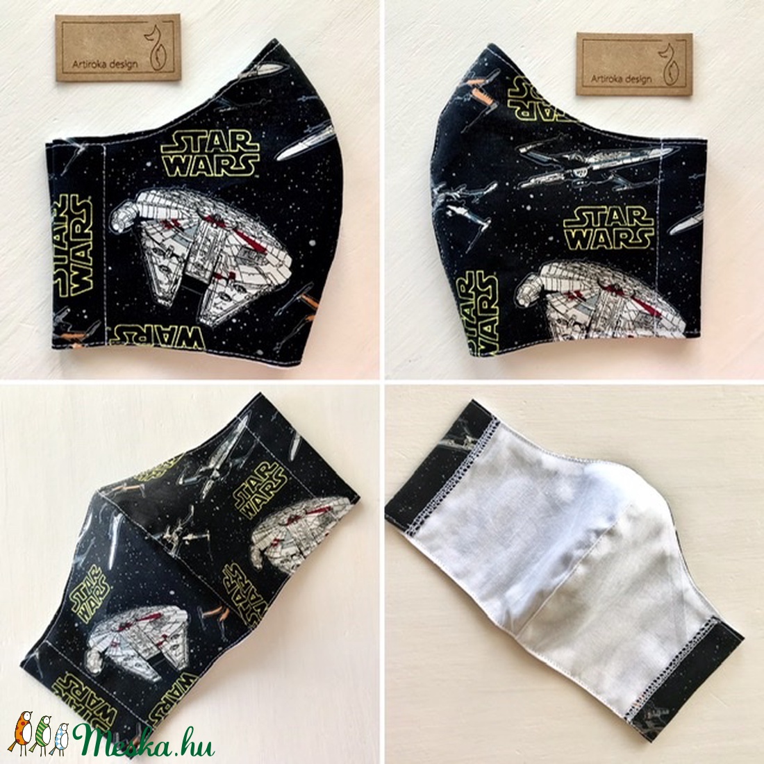 Star Wars mintás prémium arcmaszk, szájmaszk, maszk, gyerekmaszk - Artiroka design - férfi & uniszex - férfi & uniszex - Meska.hu