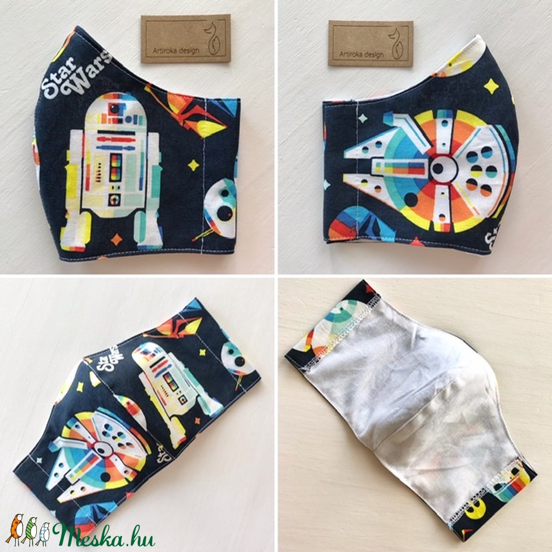 Star Wars mintás prémium arcmaszk, szájmaszk, maszk, gyerekmaszk - Artiroka design - férfi & uniszex - férfi & uniszex - Meska.hu