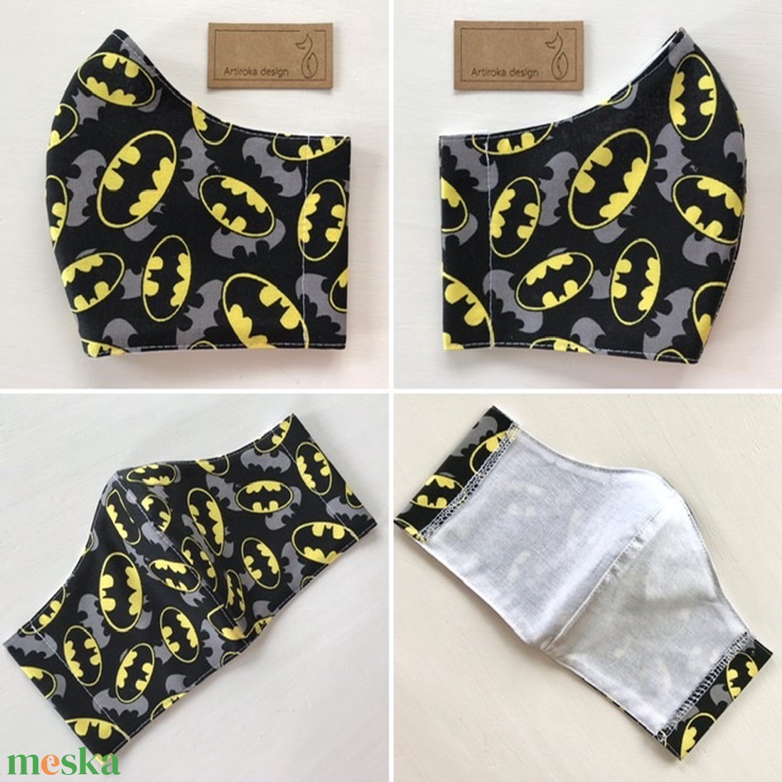 Batman mintás prémium arcmaszk, szájmaszk, maszk, gyerek maszk - Artiroka design - férfi & uniszex - férfi & uniszex - Meska.hu