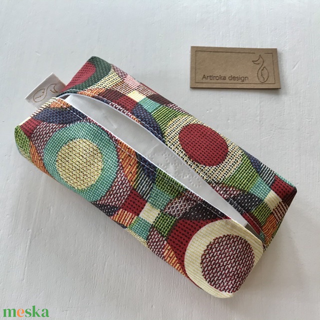 Kör a körben mintás bélelt papírzsebkendő tartó - Artiroka design - táska & tok - pénztárca & más tok - zsebkendőtartó tok - Meska.hu Kör a körben mintás bélelt papírzsebkendő tartó - Artiroka design - táska & tok - pénztárca & más tok - zsebkendőtartó tok - Meska.hu