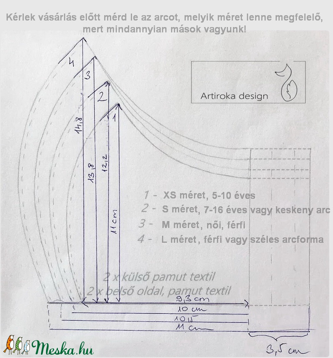 Prémium pamut textil, Maki majom mintás arcmaszk, szájmaszk, maszk - Artiroka design - maszk, arcmaszk - gyerek - Meska.hu