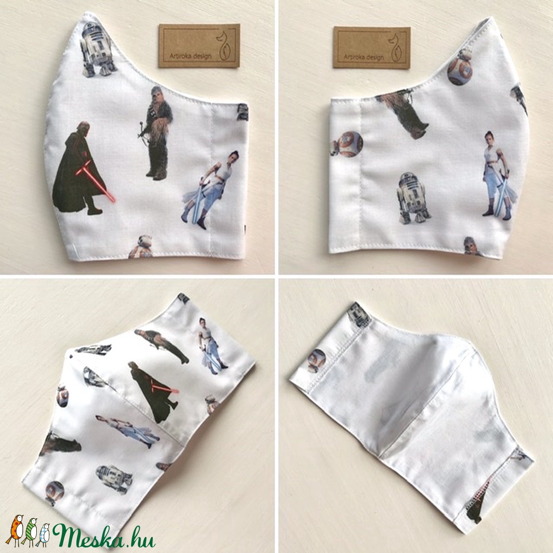 Star Wars mintás prémium arcmaszk, szájmaszk, maszk, gyerekmaszk - Artiroka design - férfi & uniszex - férfi & uniszex - Meska.hu