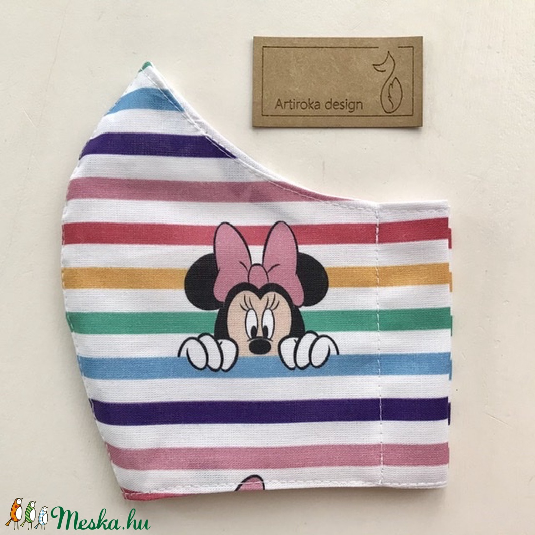 Miki egér PRÉMIUM pamut arcmaszk, szájmaszk, maszk, gyerek maszk - Mickey és Minnie  - Artiroka design - női - női - Meska.hu