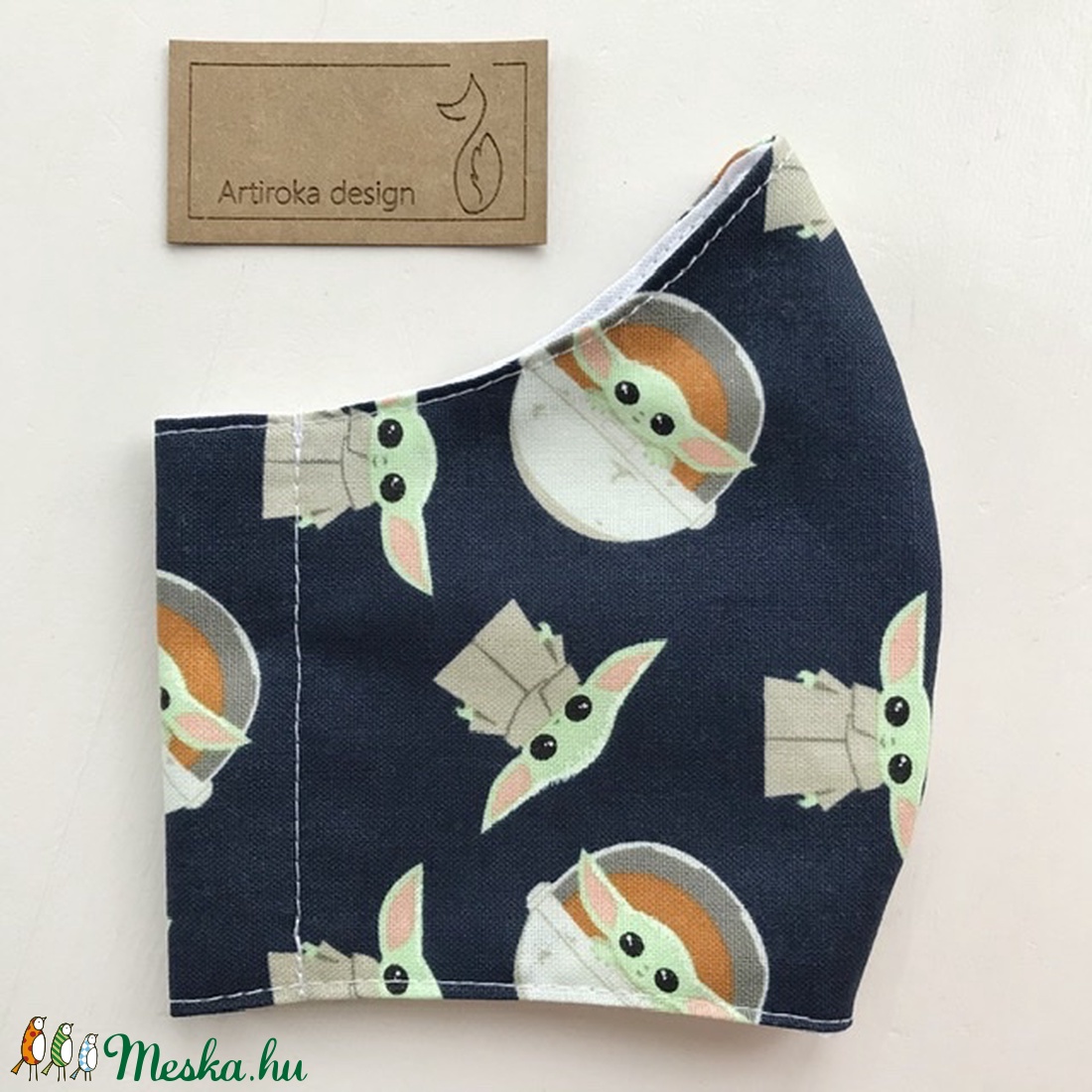 Baby Yoda mintás prémium arcmaszk, szájmaszk, maszk, gyerekmaszk - Star Wars  - rtiroka design - gyerek - gyerek - Meska.hu